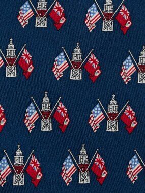 Vineyard Vines Newport Bermuda Race 2008 Flags Handmade in USA Silk Tie